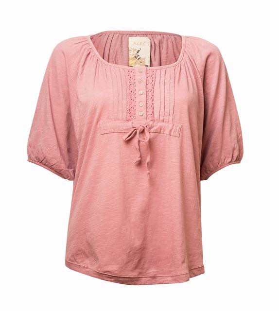 SL1257 Ex Chainstore Pink Smock Top x12